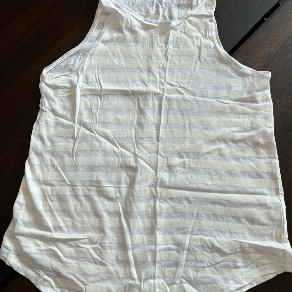 Hurley White and Gray Tank Top